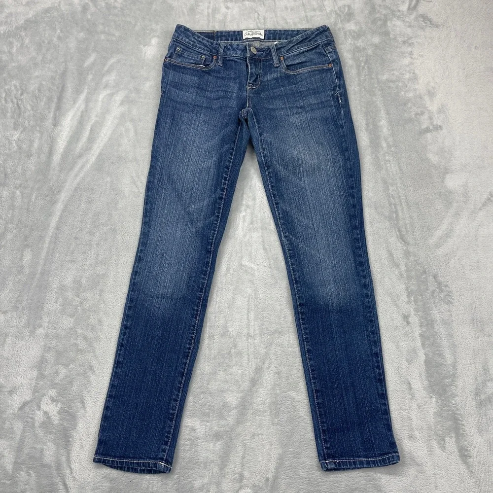 Aeropostale Ashley Ultra Skinny Jeans Womens 1/2‎ Blue Denim Stretch Low Rise